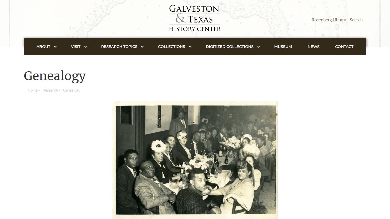 Genealogy | Galveston & Texas History Center